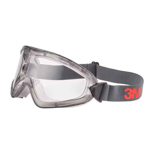 3M™ Wide Vision Goggles Series 2890, indirect ventilation, Scotchgard™ anti-fog/anti-scratch coating (K&amp;N), clear lens, 2891-SGAF
