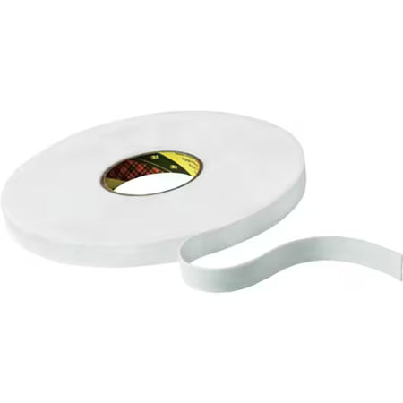 3M™ Dubbelzijdige Schuimtape 9508W, Wit, 1500 mm x 66 m, 0.8 mm