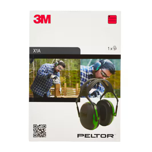 3M™ PELTOR™ Gehoorkappen, groen, hoofdband, X1A