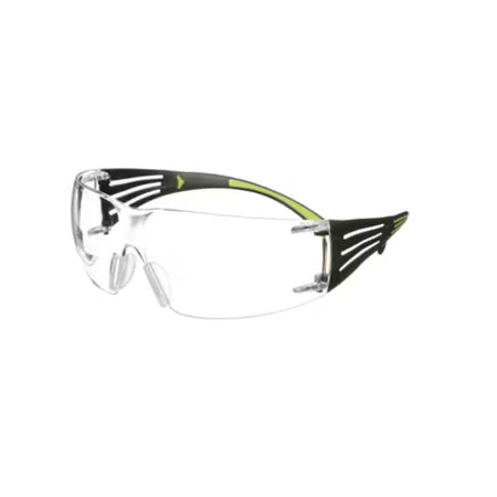 3M™ SecureFit™ 400 Veiligheidsleesbril, zwart/groen montuur, antikras/anticondens, heldere +2.5 lenzen, SF425AS/AF-EU, 20/doos