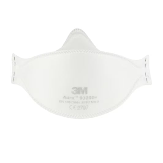 3M™ Aura™ Comfort stofmasker 9320+, FFP2, zonder ventiel, 3/verpakking