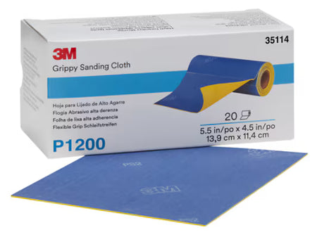 3M™ Flex Grip Hand Sanding Sheet, 139 mm x 114 mm, P1200, 35114