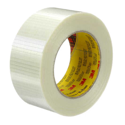 Scotch® Kruisgeweven Vezelversterkte Tape 8959, Transparant, 19 mm x 50 m, 0.15 mm