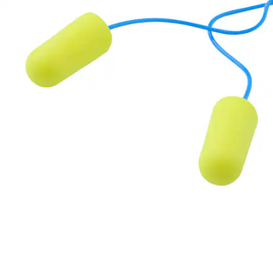 3M™ EA-Rsoft™ Yellow Neons™ Earplugs, with cord, 200 pairs/box, ES-01-005