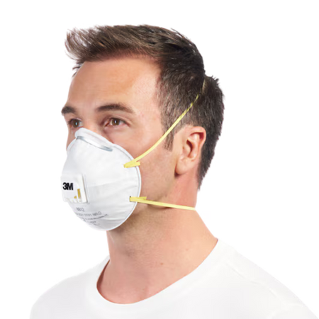 3M™ Stofmasker voor handmatig schuren 8812, FFP1, ventiel, 3/pak