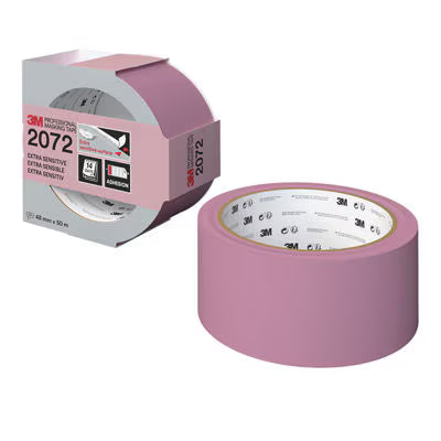 3M™ Professionele Maskeertape 2072, Extra gevoelig, 48 mm x 50 m, 1 rol/verpakking, 100% PEFC, SGSCH-PEFC-COC-110078
