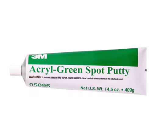 3M™ Acrylic Putty, Green, tube, 410 g, 05096