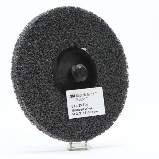 Scotch-Brite™ Roloc™ EXL Unitized Wheel XL-DR, 76 mm x 6 mm, 2S FIN