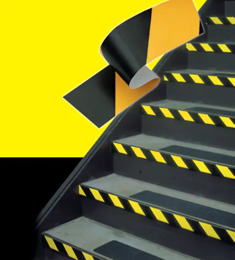 3M™ Waarschuwingsmarkeringtape 766i, Zwart/Geel, 50 mm x 33 m