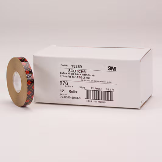 Scotch® ATG Transfer Tape 976, Transparant, 12 mm x 55 m, 0.05 mm