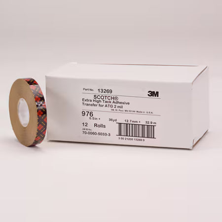 Scotch® ATG Transfer Tape 976, Transparant, 12 mm x 55 m, 0.05 mm