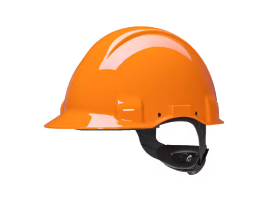 3M™ Veiligheidshelm, Uvicator, ratelverstelling, zonder ventilatie, 1000 V diëlektrisch, leren zweetband, oranje, G3001MUV100V-OR
