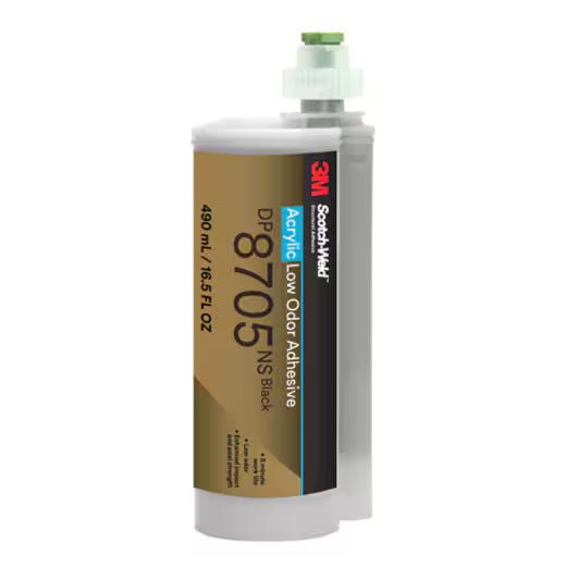3M™ Scotch-Weld™ Geurarme Acrylaatlijm DP8705NS, Zwart, 490 ml Duo-Pak,