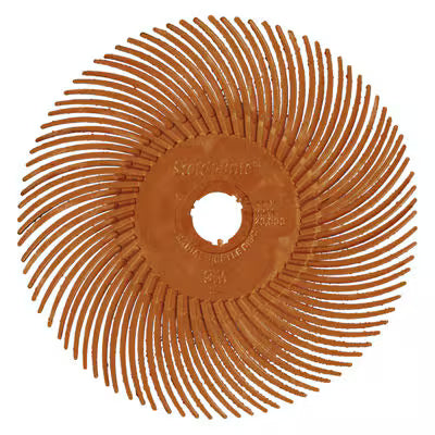 Scotch-Brite™ Radial Precision Brush, PN-RB, 80+, 76.2 mm x 9.525 mm (3 inch x 3/8 inch), type C,