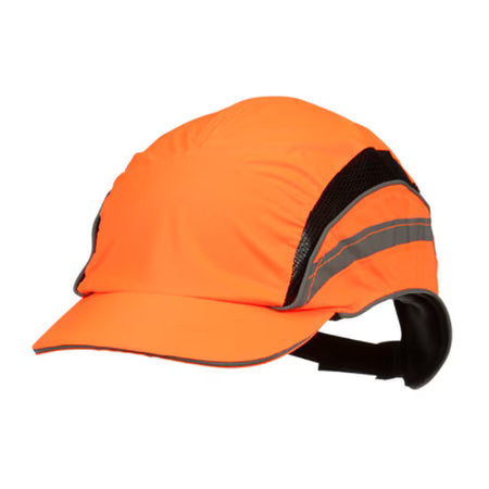 3M™ First Base™ 3 Stootpet 2021874, Classic, hi-viz, oranje, korte klep, 55 mm, aangepast