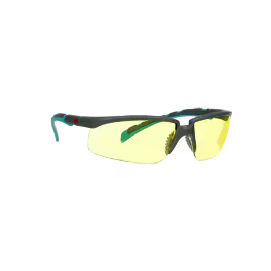 3M™ Solus™ Series 2000, S2003SGAF-BGR, gray/blue-green frames, Scotchgard™ anti-fog coating, amber AC-AK lenses, 20/box