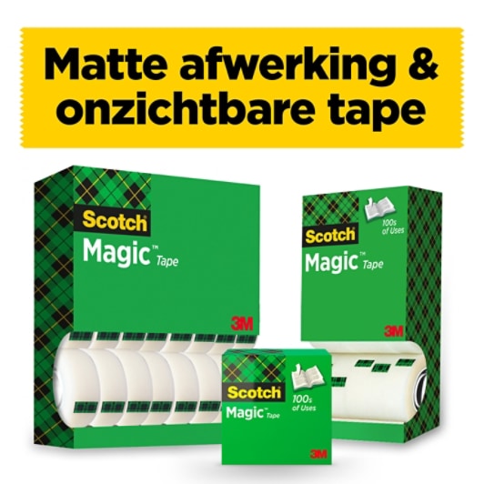 Scotch® Magic™ Invisible Tape, 1 roll, 19 mm x 10 m