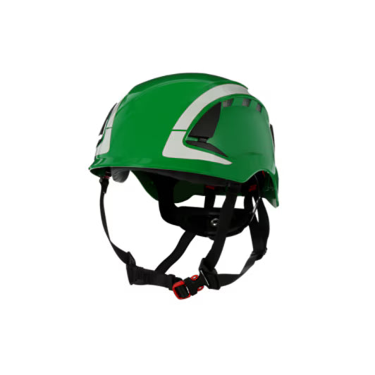 3M™ SecureFit™ X5000 Veiligheidshelm, geventileerd, reflecterend, CE, groen, X5004V-CE