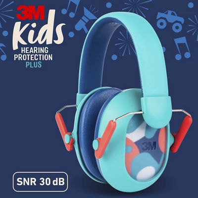 3M™ Gehoorbeschermende oorkappen voor kinderen Plus PKIDSP-TEAL-E, groenblauw (87-98 dB)