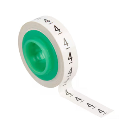 3M™ ScotchCode™ SDR-4 Kabelmarkering Navulrollen, Nummer "4", 10x Retailverpakking