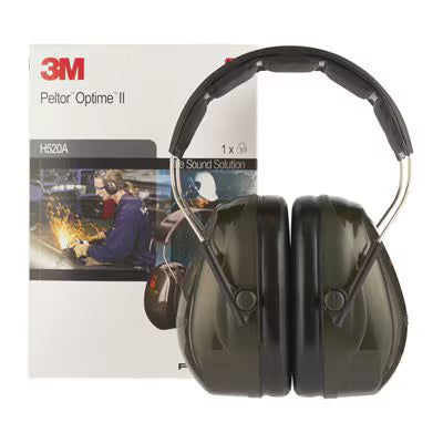 3M™ PELTOR™ Optime™ II Earmuffs, groen, hoofdband, H520A-407-GQ