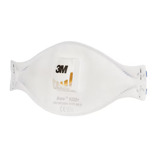 3M™ Aura™ Dust Mask, FFP2, with valve, 9322+