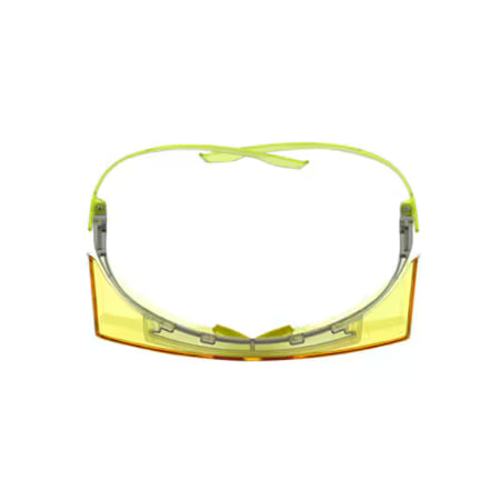 3M™ SecureFit™ 3700 Overzetbril, limegroene veren, Scotchgard™ anticondens (K&N), amberkleurige lens, SF3703SGAF-GRN-EU, 20/doos
