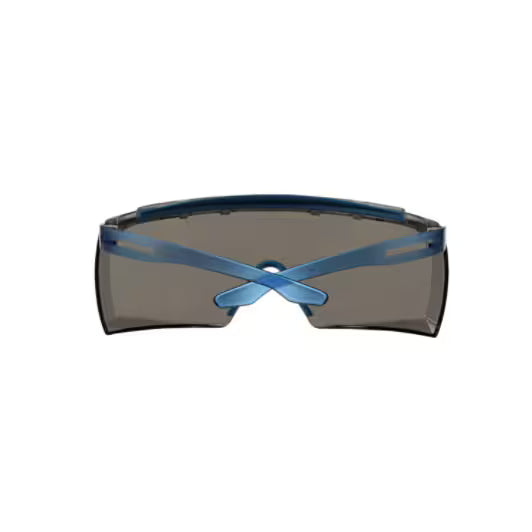 3M™ SecureFit™ 3700 Overzetbril, blauwe veren, wenkbrauwbescherming, Scotchgard™ anticondens (K&N), grijze lens, SF3702XSGAF-BLU-EU, 20/doos