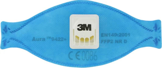 3M™ Aura™ Stofmasker, FFP2, met ventiel, 9422+