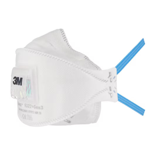 3M™ Aura™ Stofmasker, FFP2, met ventiel, bulkverpakking, 9322+Gen3
