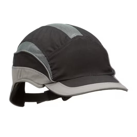 3M™ First Base™ 3 Stootpet 2031219, Elite, zwart/grijs, korte klep, 55 mm, aangepast