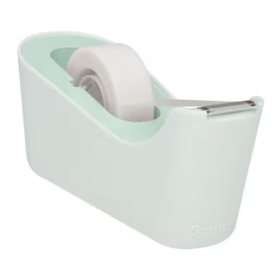 Scotch™ Tapedispenser C18, mint + Scotch® Magic™ onzichtbare tape, 19 mm x 33 m, 4 rollen/verpakking