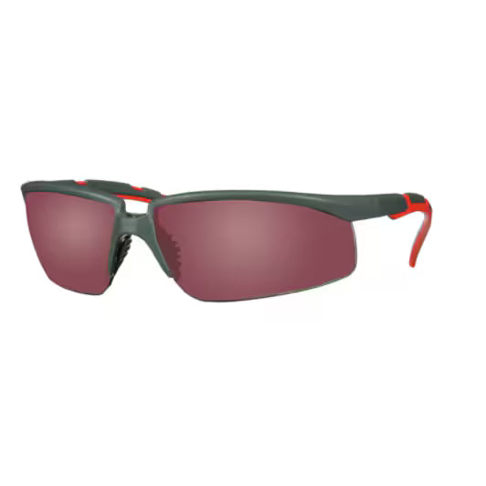 3M™ Solus™ Serie 2000, S2024AS-RED, grijs/rode veren, spiegelende rode, krasbestendige lenzen, 20/doos