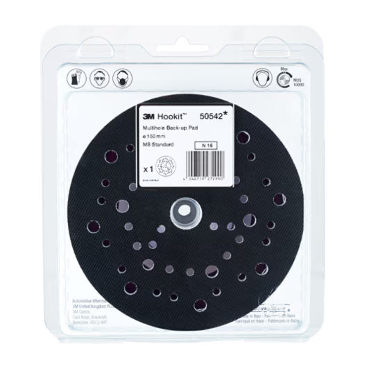 3M™ Hookit™ Multihole steunschijf, 150 mm, M8, 50542