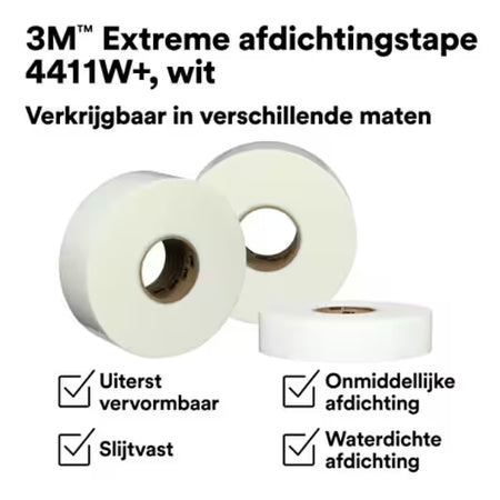 3M™ Extreme afdichtingstape 4411W+, Wit, 1219 mm x 33 m