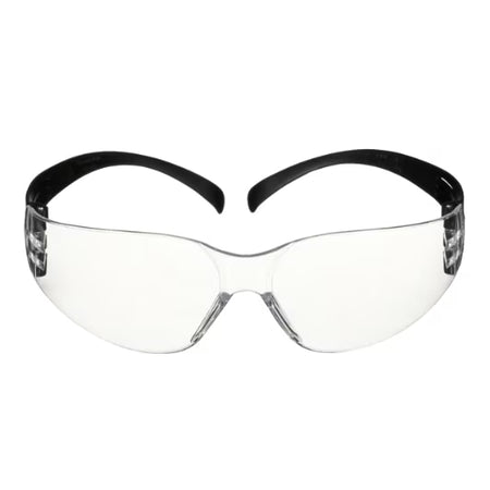 3M™ SecureFit™ 100 Veiligheidsbril, zwart montuur, antikras/anticondens, heldere lenzen, SF101AF-BLK-EU, 5/verp., 20 verp./doos