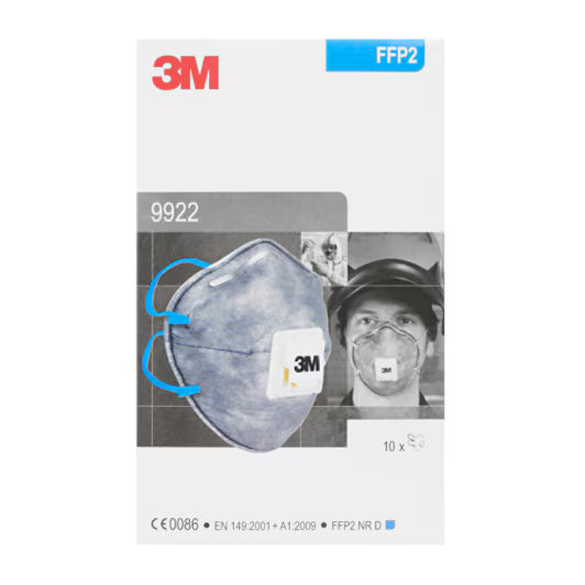 3M™ Speciaal stofmasker, FFP2, met ventiel, 9922