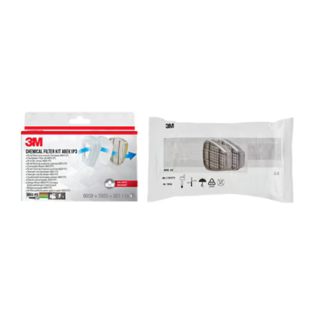3M™ Filterset 6004-1, ABEK1P3 combinatiefilters (2x6059, 2x5935, 2x501)