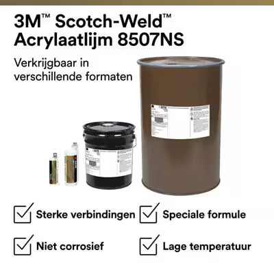 3M™ Scotch-Weld™ DP8507NS Acrylic Adhesive, Gray, 490 ml Duo-Pak