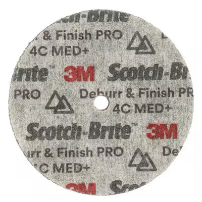Scotch-Brite™ Deburr and Finish Pro Unitized Wheel DP-UW, 75 mm x 12.7 mm x 6.35 mm, 4C MED+