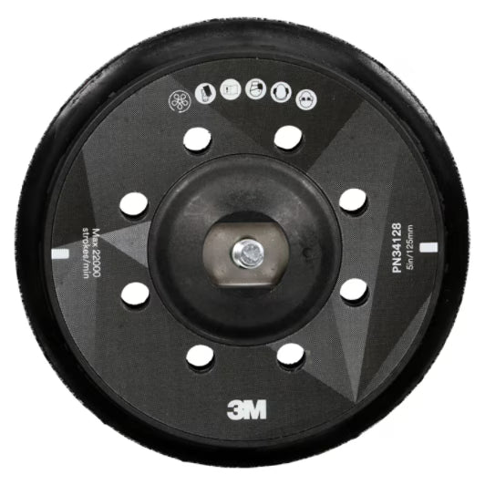 3M™ Perfect-It™ Excentrische polijstmachinesteunschijf, 130 mm (5 in), 34128