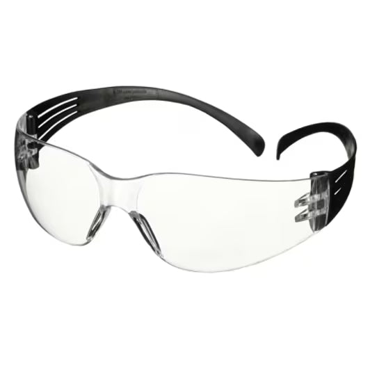 3M™ SecureFit™ 100 Veiligheidsbril, zwart montuur, krasbestendige, heldere lenzen, SF101AS-BLK-EU, 5/verp., 20 verp./doos