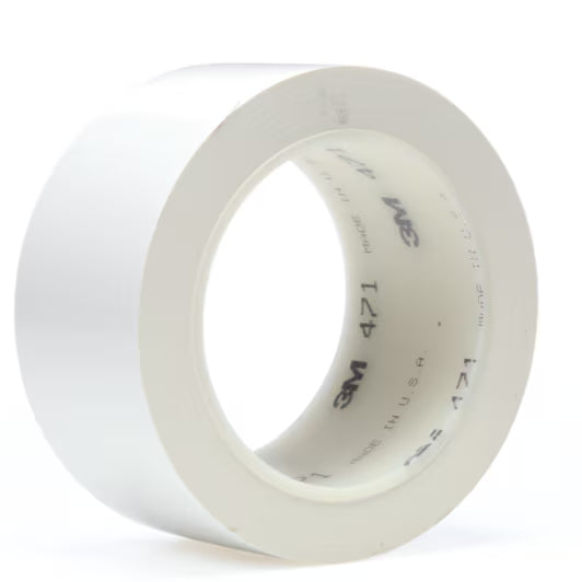 3M™ Vinyl Tape 471, White, 50 mm x 33 m, 0.14 mm