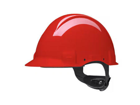 3M™ Veiligheidshelm, Uvicator, ratelverstelling, ongeventileerd, 440v, plastic zweetband, rood, G3001NUV-RD