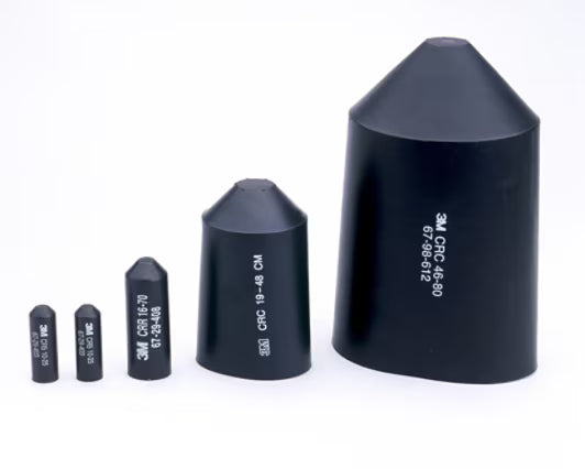 3M™ SKE 8/20 Heat Shrink End Cap, Black, 20/8 mm