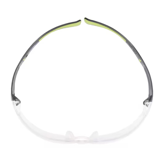 3M™ SecureFit™ 400 Safety Glasses, black/green frame, anti-scratch/anti-fog, clear lenses, SF401AS/AF-EU