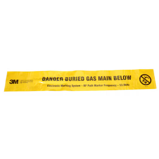 3M™ EMS Warning Tape (Electronic Marking System) 7905, Yellow, 152 mm, Gas, 152 m Roll, 1 Roll/Box