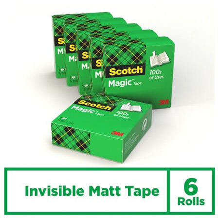 Scotch® Magic™ Onzichtbaar plakband, 6 rollen, 19 mm x 33 m