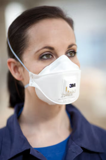 3M™ Aura™ Stofmasker, FFP3, met ventiel, bulk, 9332+