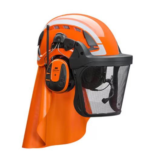 3M™ SecureFit™ X5500 Bosbouwcombinatie, WS Alert XPI-headset, multipoint bluetooth, FH1 houder, 5J gelaatsscherm, X5507VMRXFH15J-CE
